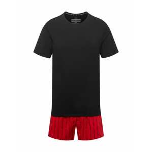 Calvin Klein Underwear Pyžamo krátké ohnivá červená / černá