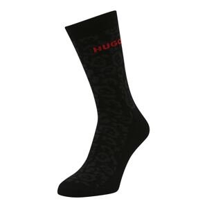 HUGO Ponožky  šedá / červená