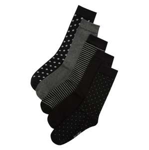 Pull&Bear Ponožky  starobéžová / šedý melír / černá / bílá