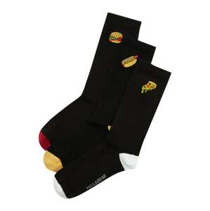 Pull&Bear Ponožky  žlutá / červená / černá / bílá