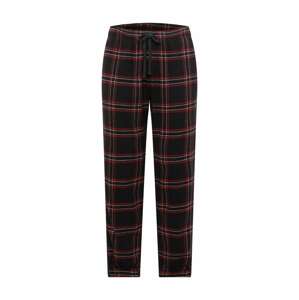 HOLLISTER Pyžamové kalhoty  červená / černá / bílá