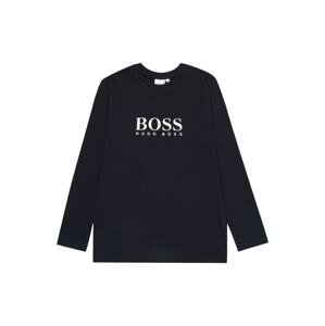 BOSS Kidswear Tričko  námořnická modř / bílá