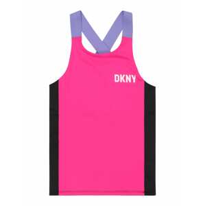 DKNY Top světle fialová / pink / černá / bílá
