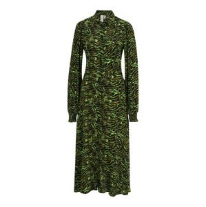 Y.A.S Tall Košilové šaty 'JASMINNI' kiwi / tmavě zelená / černá