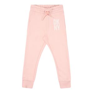 DKNY Kalhoty růžová / bílá
