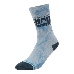 Stance Sportovní ponožky 'SHARK WEEK'  světlemodrá / tmavě modrá