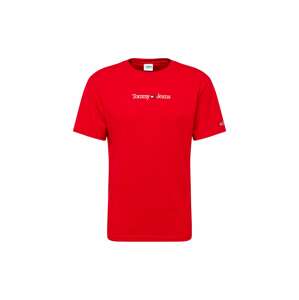 Tommy Jeans Tričko námořnická modř / jasně červená / bílá