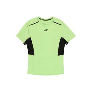 4F Funkční tričko světle zelená / černá
