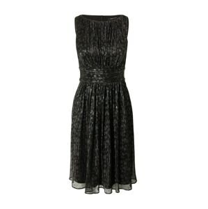SWING Koktejlové šaty černá / stříbrná