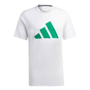 ADIDAS PERFORMANCE Funkční tričko  zelená / bílá