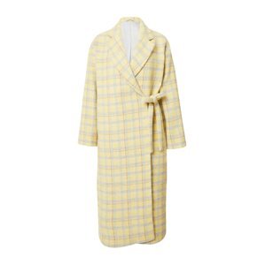UNITED COLORS OF BENETTON Přechodný kabát žlutá / šedá / červená