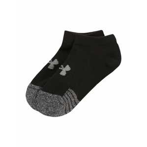 UNDER ARMOUR Sportovní ponožky 'UA Youth Heatgear NS'  šedá / černá