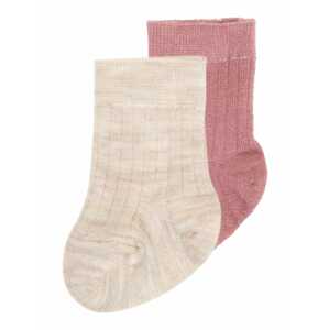 Lindex Ponožky  béžová / starorůžová