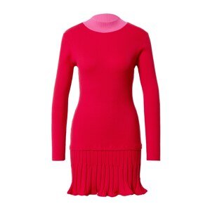 AMY LYNN Úpletové šaty světle růžová / červená