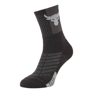 UNDER ARMOUR Sportovní ponožky 'Project Rock Playmaker'  šedá / světle šedá / černá