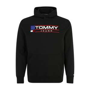 Tommy Jeans Plus Mikina  modrá / červená / černá / bílá