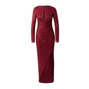 TFNC Společenské šaty 'HELA' burgundská červeň