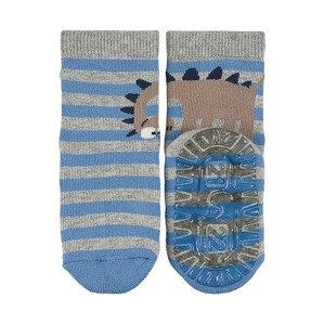 STERNTALER Ponožky námořnická modř / kouřově modrá / hnědá / šedý melír