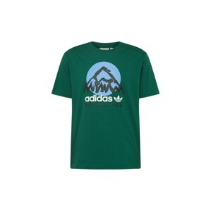 ADIDAS ORIGINALS Tričko námořnická modř / světlemodrá / tmavě zelená / bílá