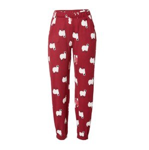 Gilly Hicks Pyžamové kalhoty 'COZY JO'  červená / černá / bílá