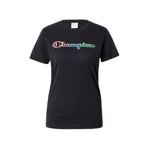 Champion Authentic Athletic Apparel Tričko světlemodrá / světle zelená / pink / černá