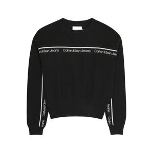 Calvin Klein Jeans Svetr  černá / offwhite