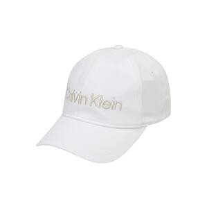 Calvin Klein Kšiltovka  zlatá / bílá