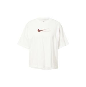 Nike Sportswear Tričko burgundská červeň / melounová / bílá