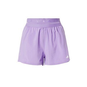 ADIDAS PERFORMANCE Sportovní kalhoty světle fialová / bílá
