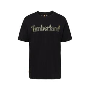 TIMBERLAND Tričko khaki / černá