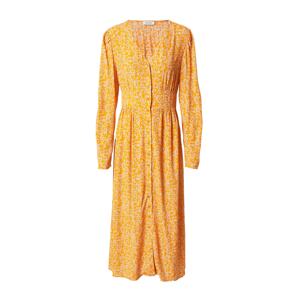modström Košilové šaty 'Corinna' oranžová / bílá
