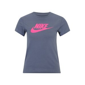 Nike Sportswear Tričko 'Futura'  chladná modrá / svítivě růžová