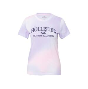 HOLLISTER Tričko noční modrá / fialová / pink