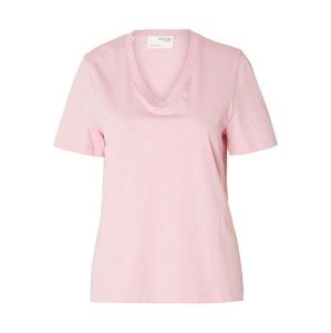 SELECTED FEMME Tričko pastelově růžová