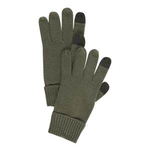 HUNTER Prstové rukavice  antracitová / tmavě zelená