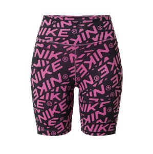 NIKE Sportovní kalhoty pink / černá