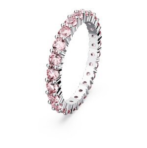 Swarovski Prsten  světle růžová / stříbrná