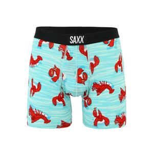 SAXX Sportovní spodní prádlo  aqua modrá / červená / černá
