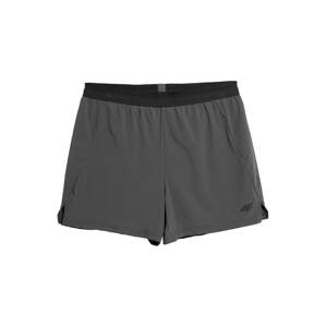 4F Sportovní kalhoty tmavě šedá / černá