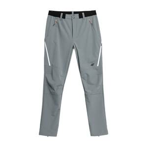 4F Outdoorové kalhoty šedá / černá / bílá