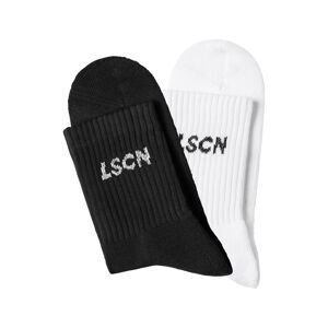 LSCN by LASCANA Ponožky  černá / bílá