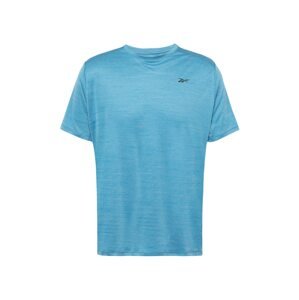 Reebok Sport Funkční tričko  modrý melír / černá