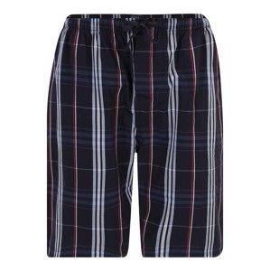 SCHIESSER Pyžamové kalhoty námořnická modř / petrolejová / červená / bílá