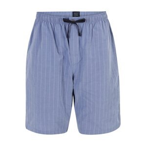 SCHIESSER Pyžamové kalhoty kouřově modrá / bílá