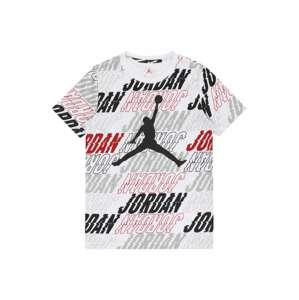 Jordan Tričko šedá / červená / černá / bílá
