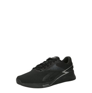 Reebok Sport Sportovní boty 'NANO X3' černá / stříbrná