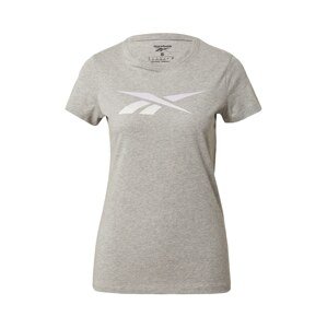 Reebok Sport Funkční tričko 'Vector' šedý melír / pastelově růžová / offwhite