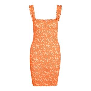 Noisy may Letní šaty oranžová / bílá