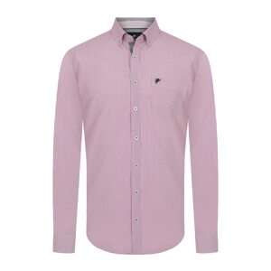 DENIM CULTURE Košile ' ERIC ' pink / světle růžová / černá