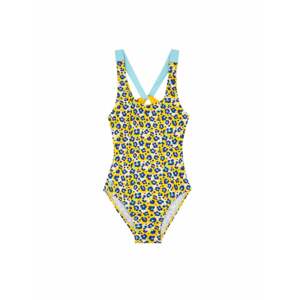 Scalpers Plavky 'Leopard' modrá / žlutá